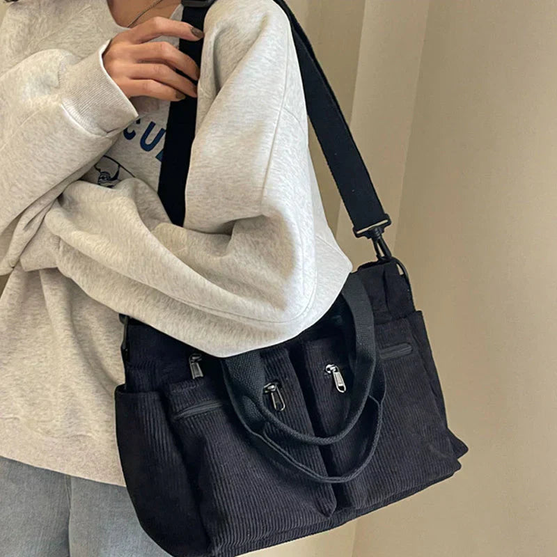 Josette - Sac fourre-tout en velours côtelé
