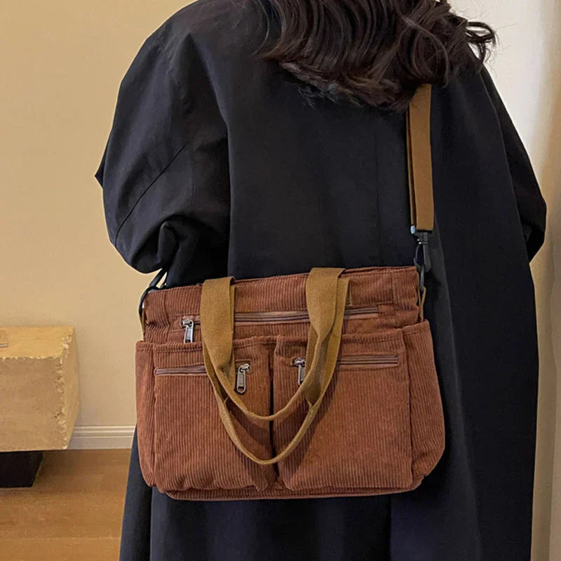 Josette - Sac fourre-tout en velours côtelé