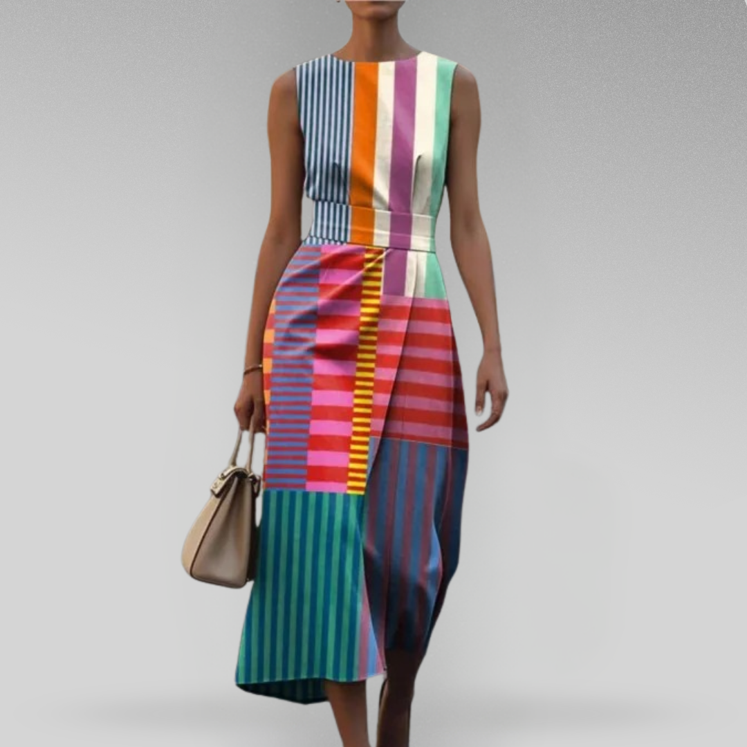 Adélaïde – Robe sans manches imprimée