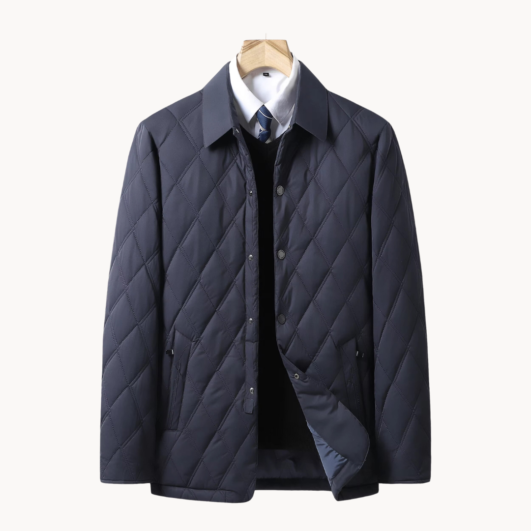 Gildas - Manteau d'affaires matelassé avec poches