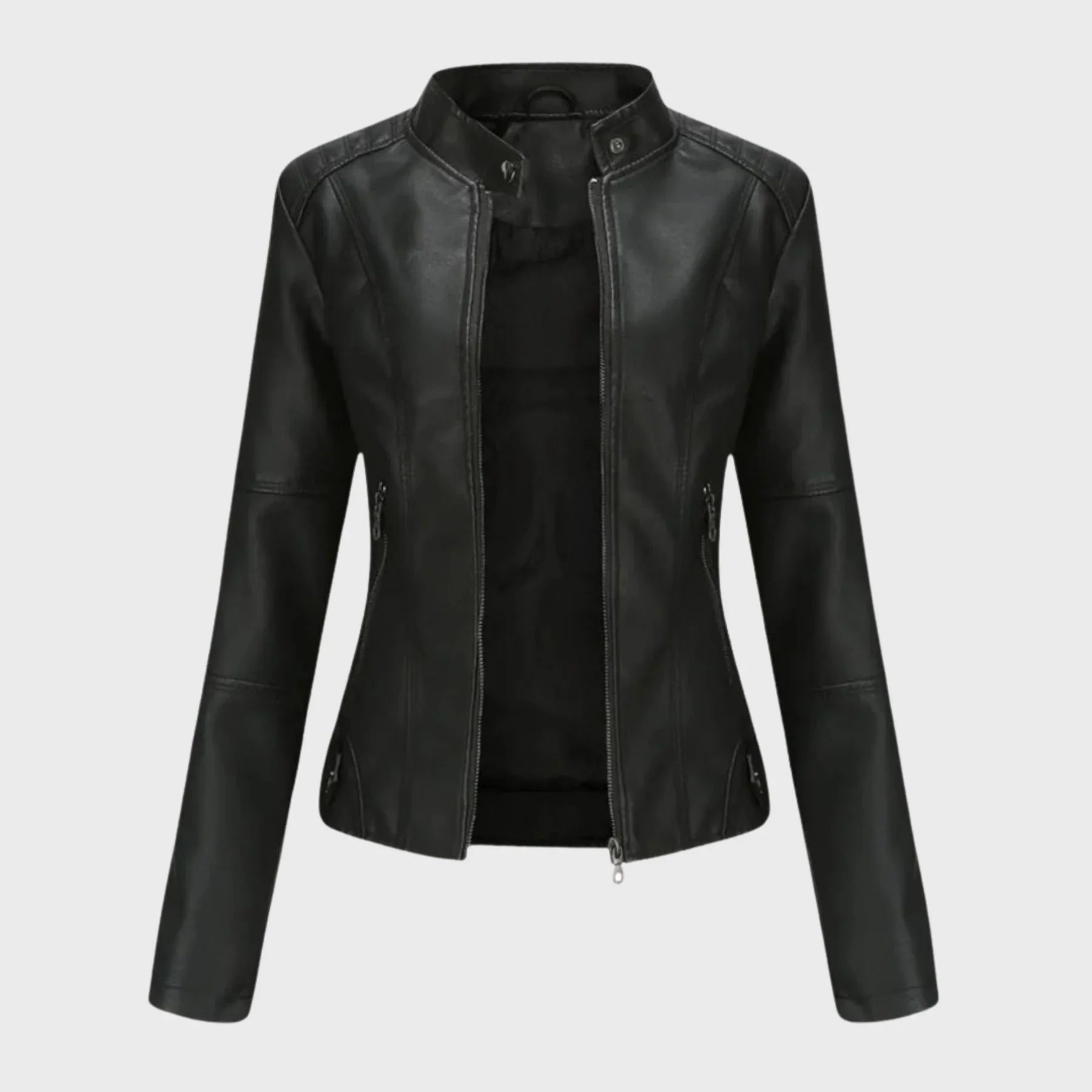 Mériane – Veste en cuir décontractée et élégante