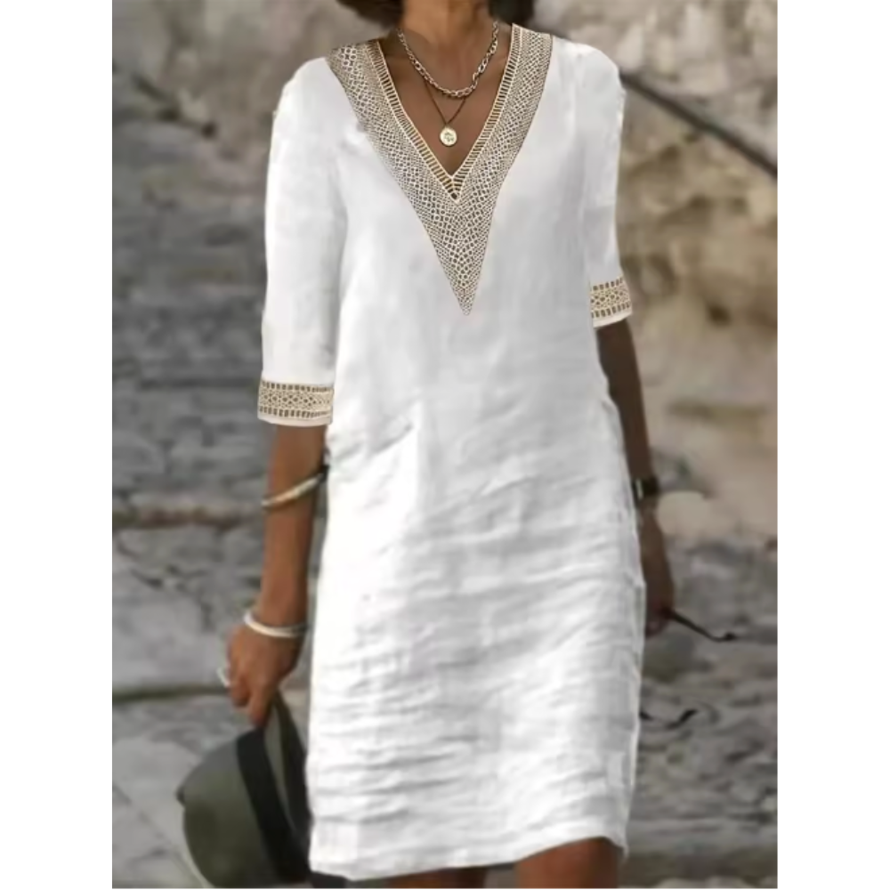 Gabrielle – Robe blanche en dentelle