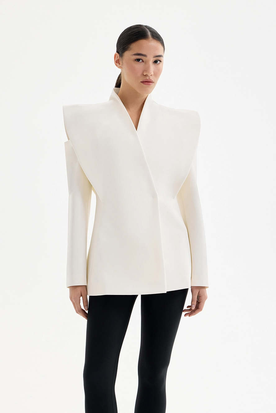 Aenor – Blazer à épaules sculpturales
