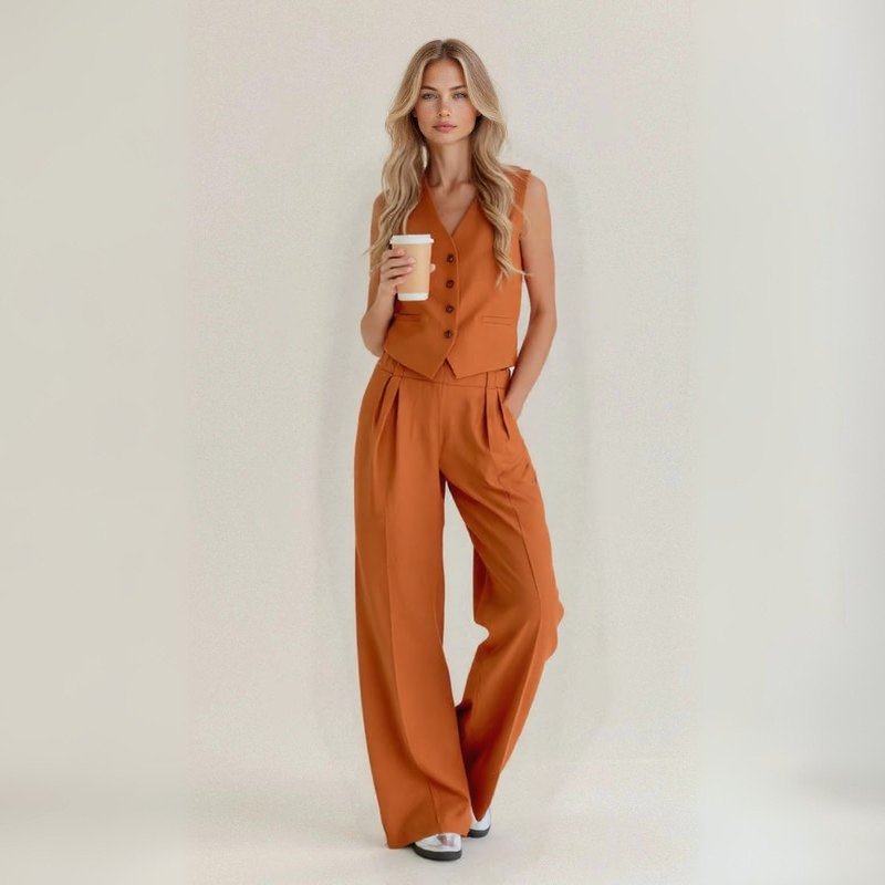 Cymone – Ensemble en lin naturel et artisanal