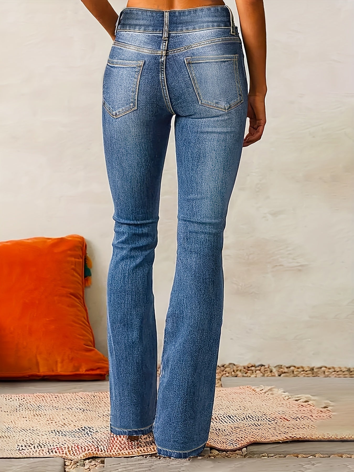 Marylène – Jean évasé taille haute tendance