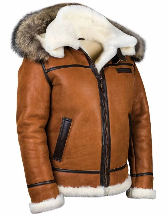 Lancelot - Manteau d'hiver en cuir élégant
