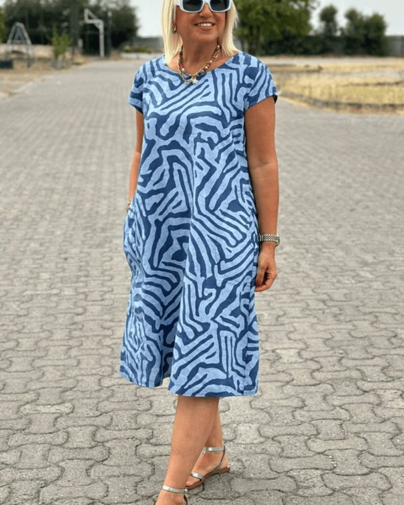 Léna – Robe d’été à col rond