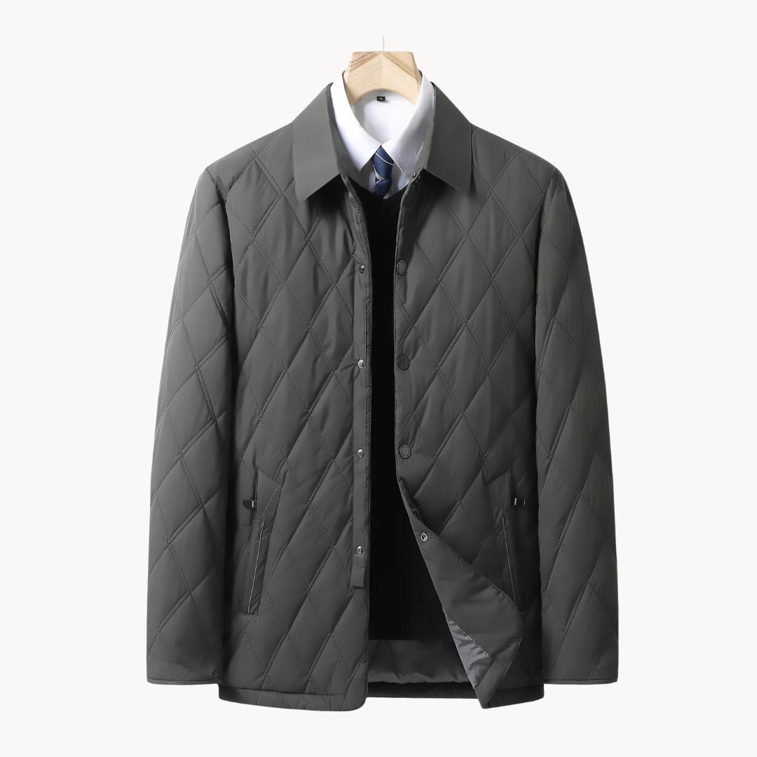Gildas - Manteau d'affaires matelassé avec poches
