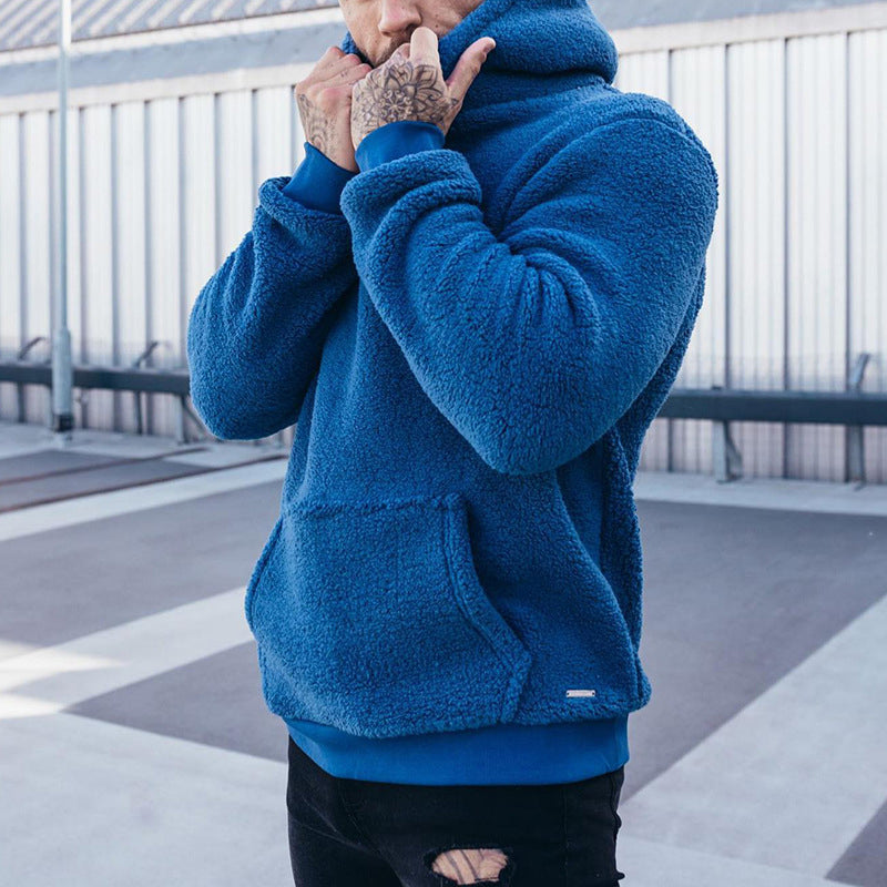 Roger - Sweat à capuche en peluche pour hommes