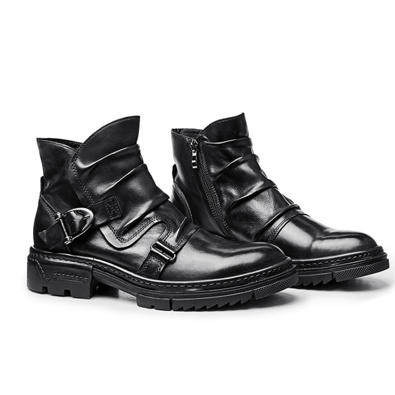 Hector - Bottes de motard en cuir robuste