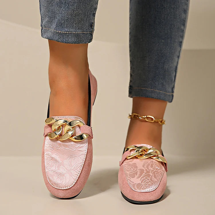 Cassélia - Mocassins élégants avec ornement chaîne