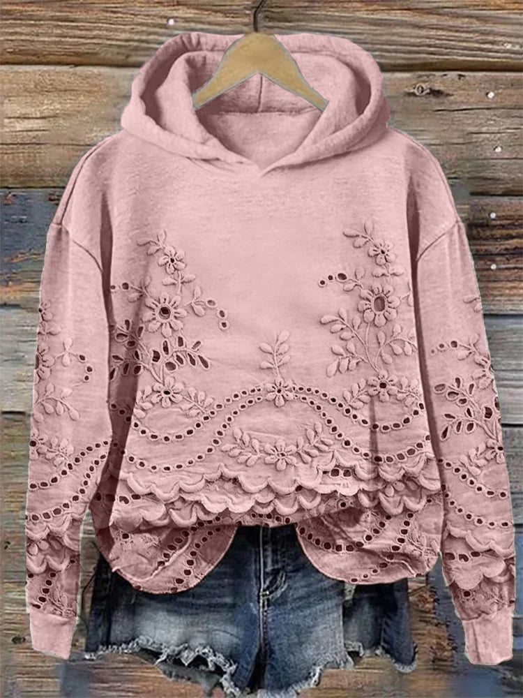 Sophie – Sweat à capuche fleuri