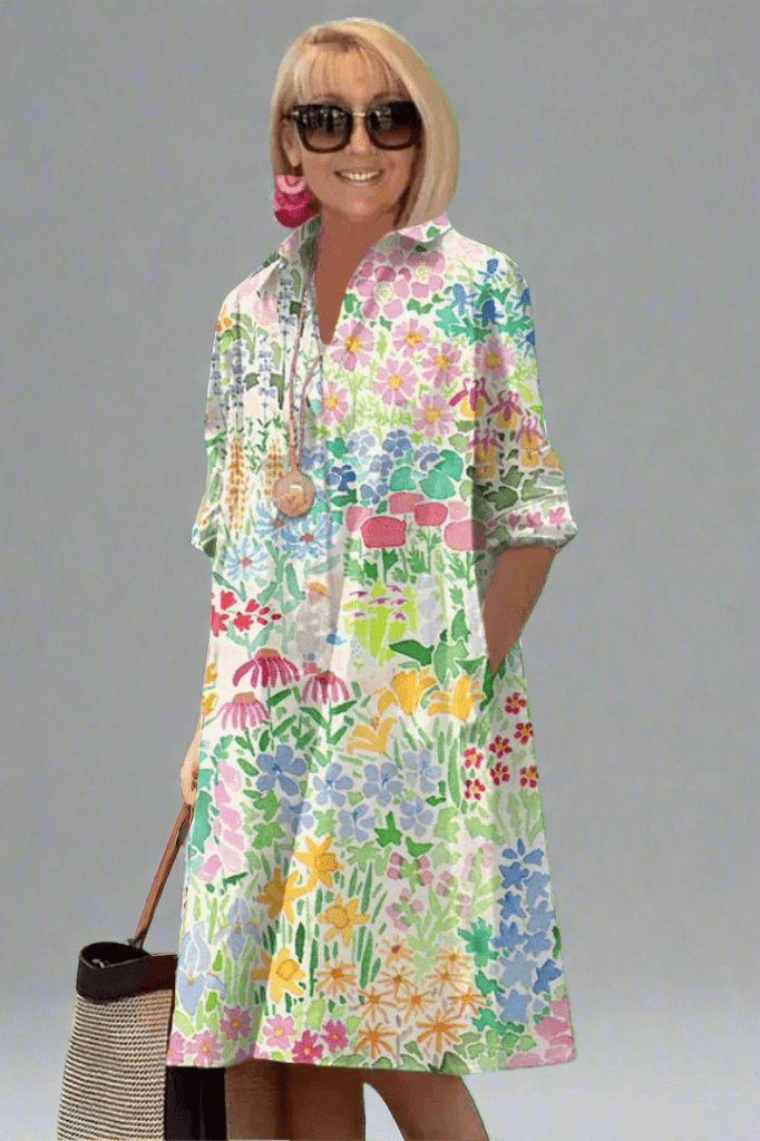 Aude – Robe d’Été florale de luxe pour un style sans effort