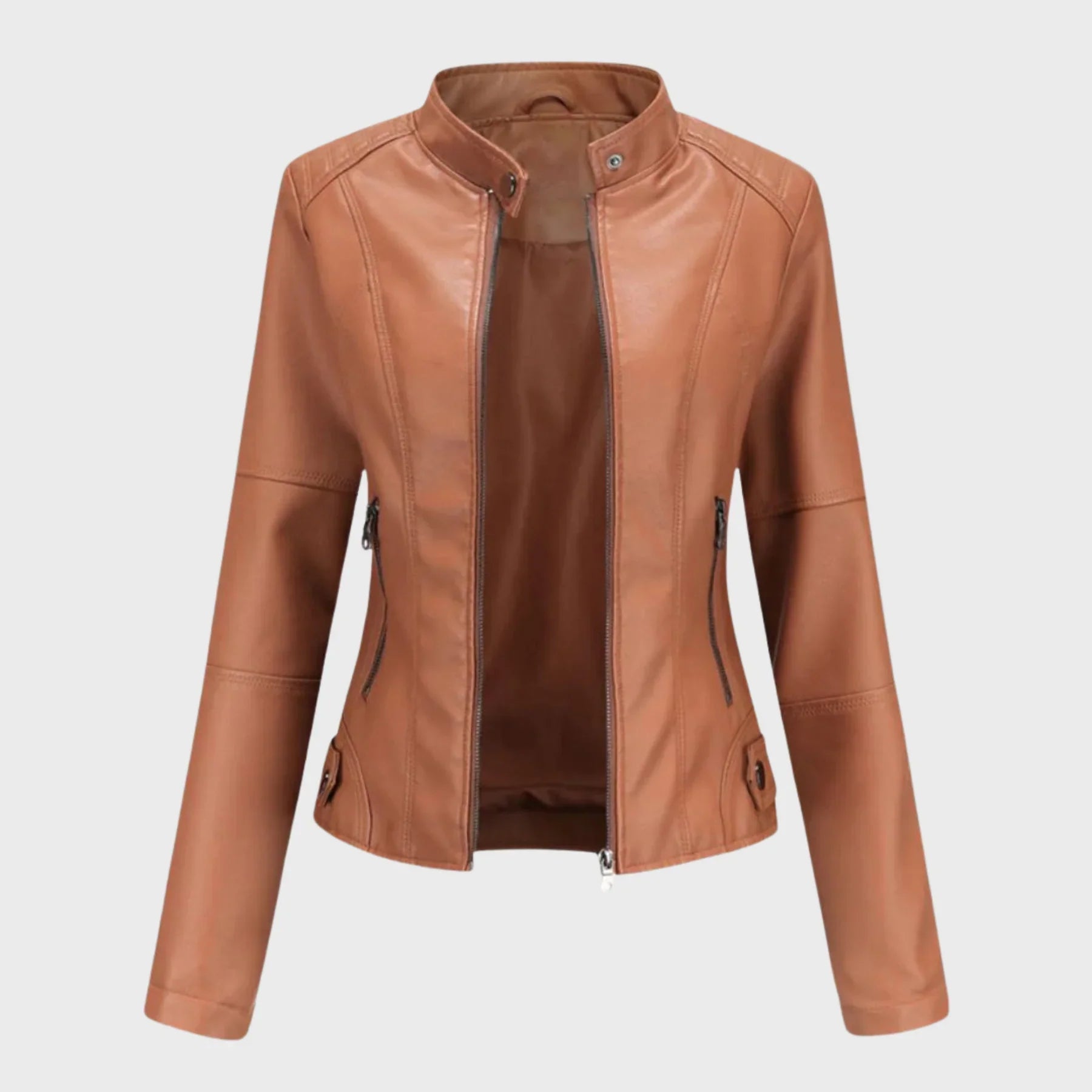 Mériane – Veste en cuir décontractée et élégante