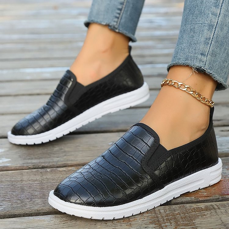 Ismérie - Mocassins stylés à bout rond