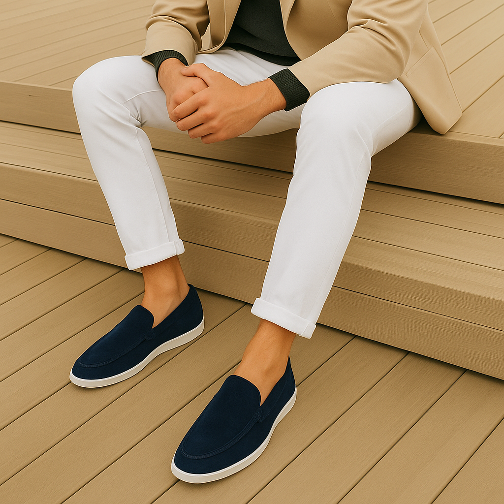 Fabrice – Mocassins élégants en suède
