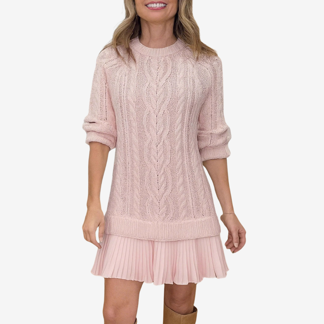 Sidélia – Robe pull en maille élégante