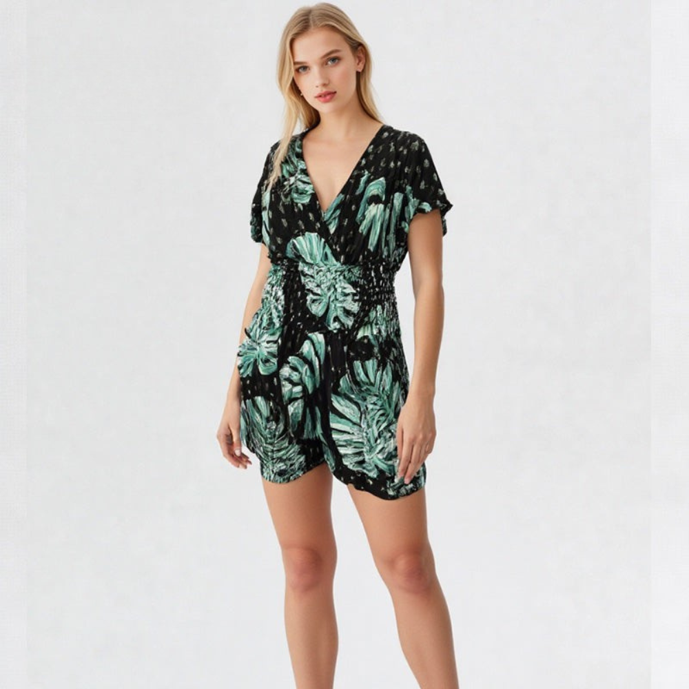 Mathilde – Combishort floral léger et confortable