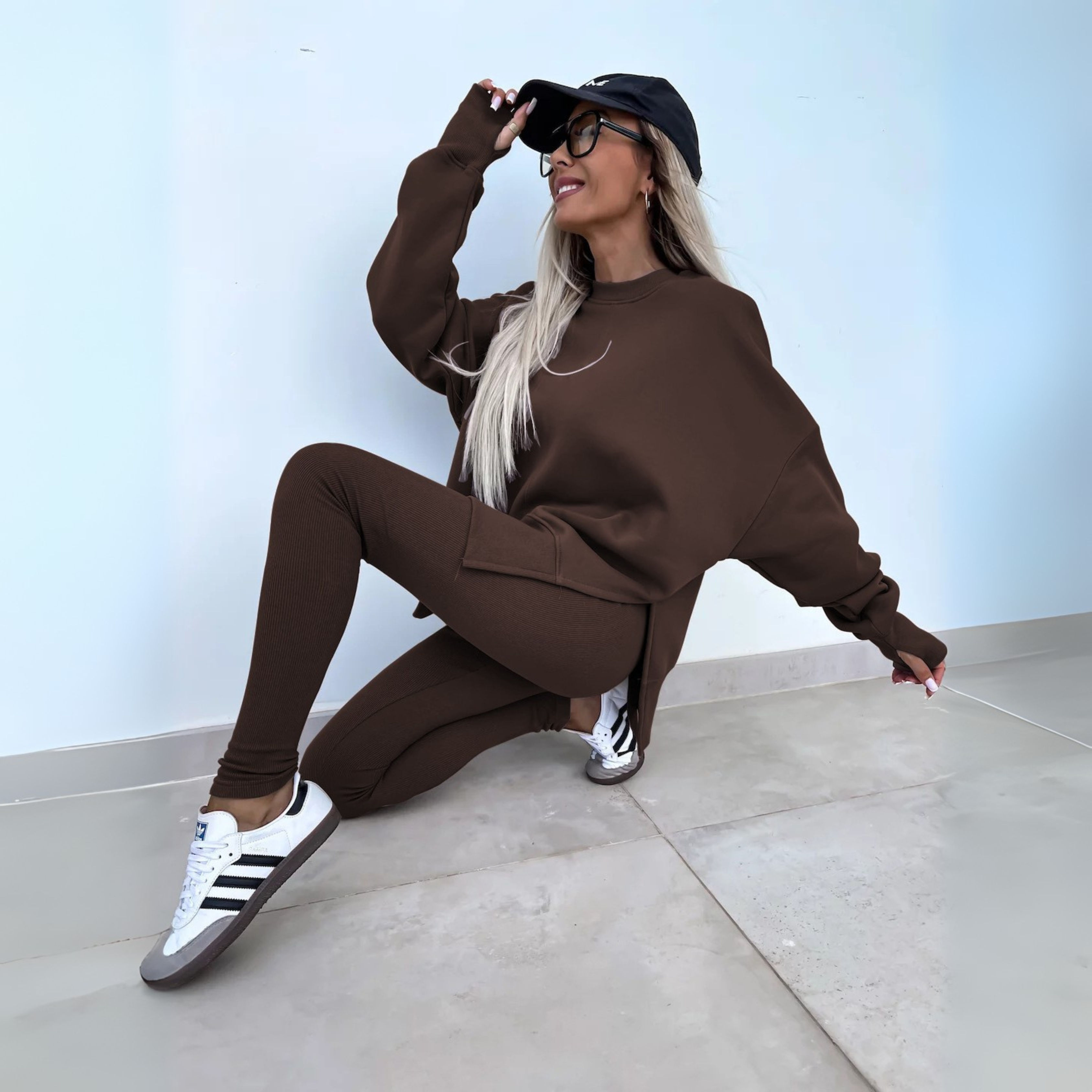 Ilona – Ensemble casual sweat à manches longues et pantalon