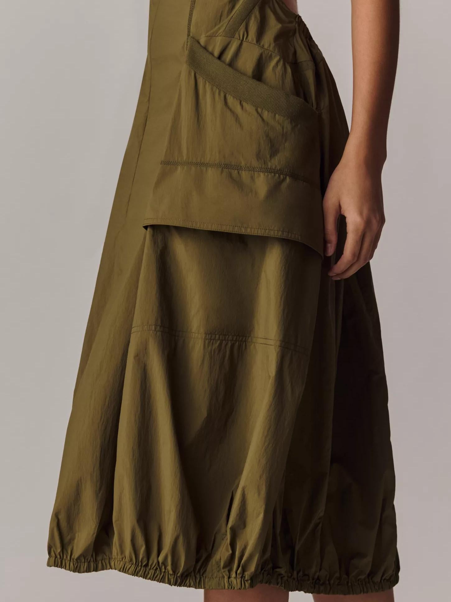 Vianne - Robe midi à ourlet boule avec poches