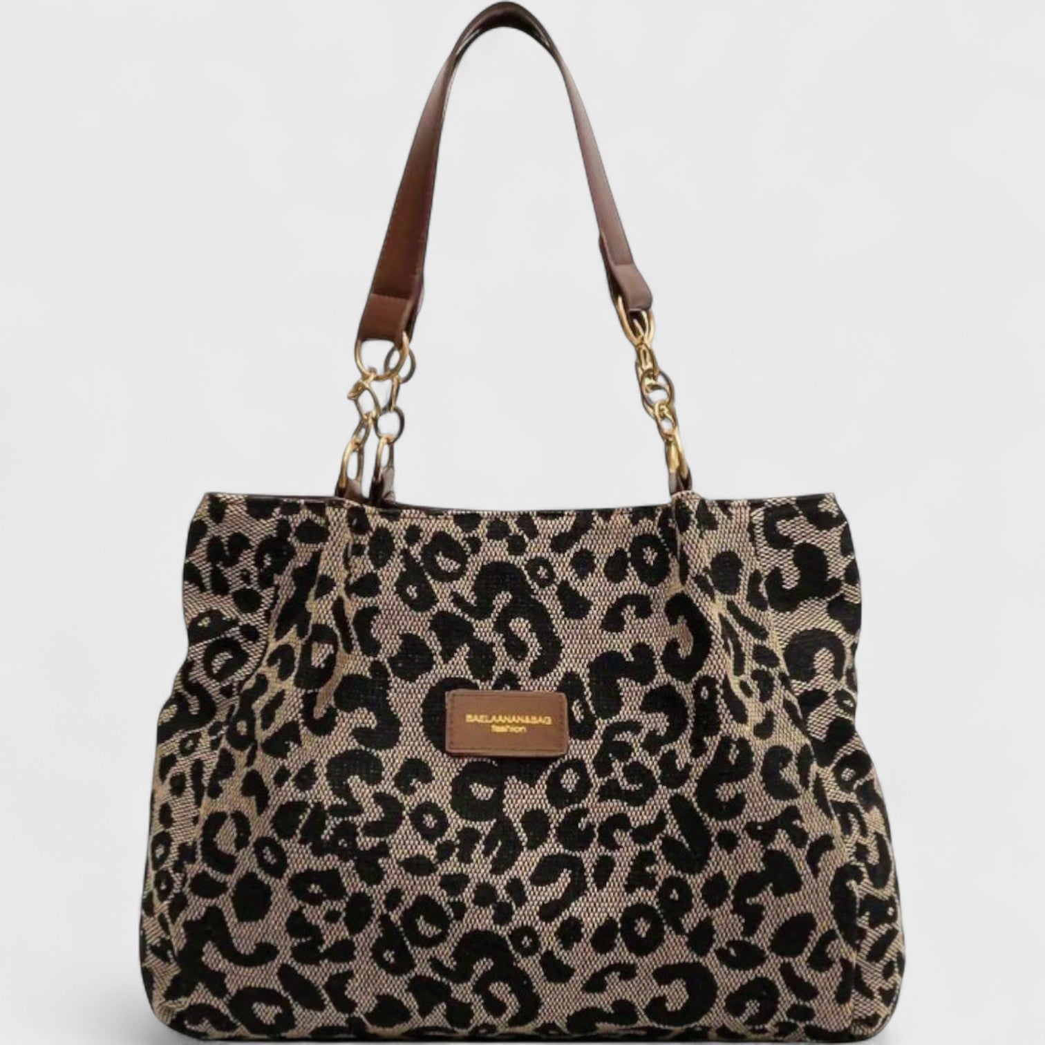 Alizée - Sac shopping motif léopard