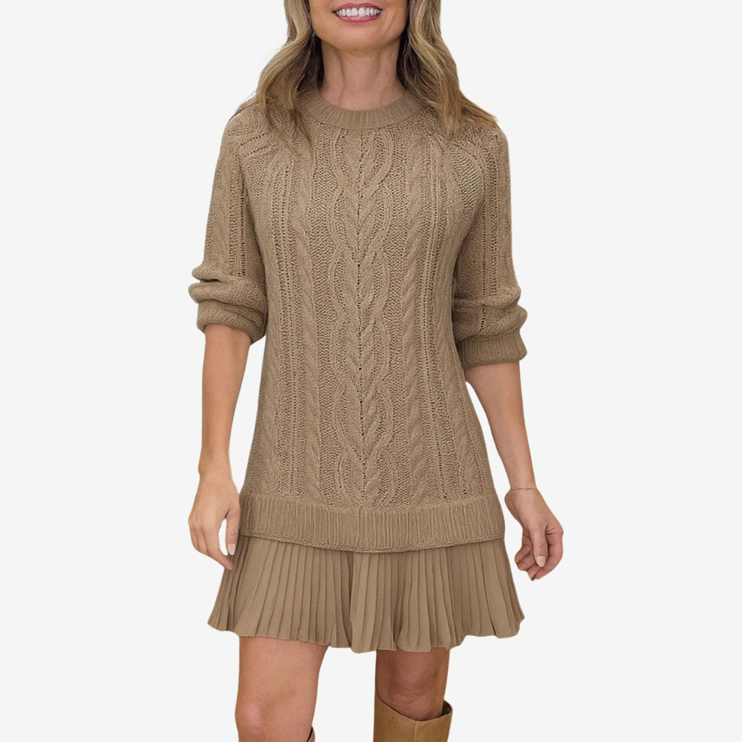 Sidélia – Robe pull en maille élégante