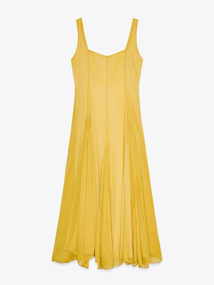 Maïlys – Robe longue à col carré