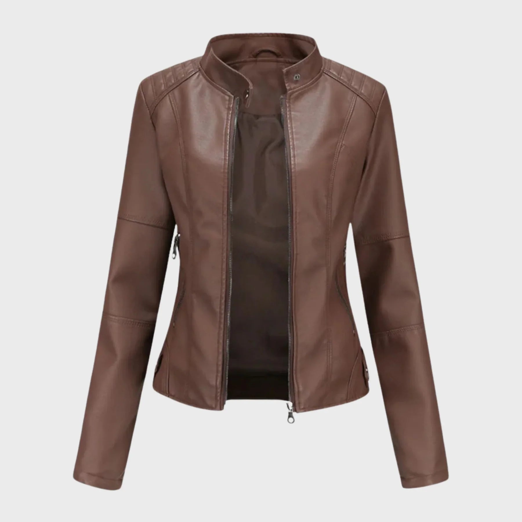 Mériane – Veste en cuir décontractée et élégante