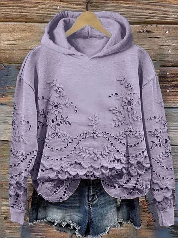 Sophie – Sweat à capuche fleuri