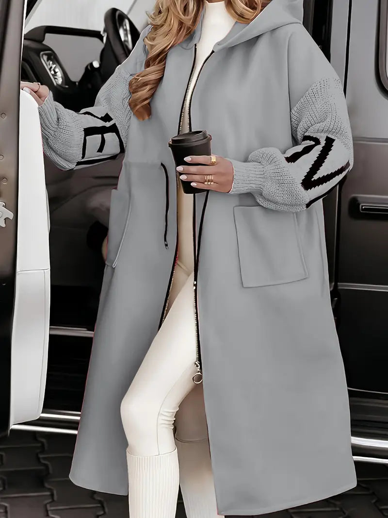 Enora – Manteau élégant à capuche
