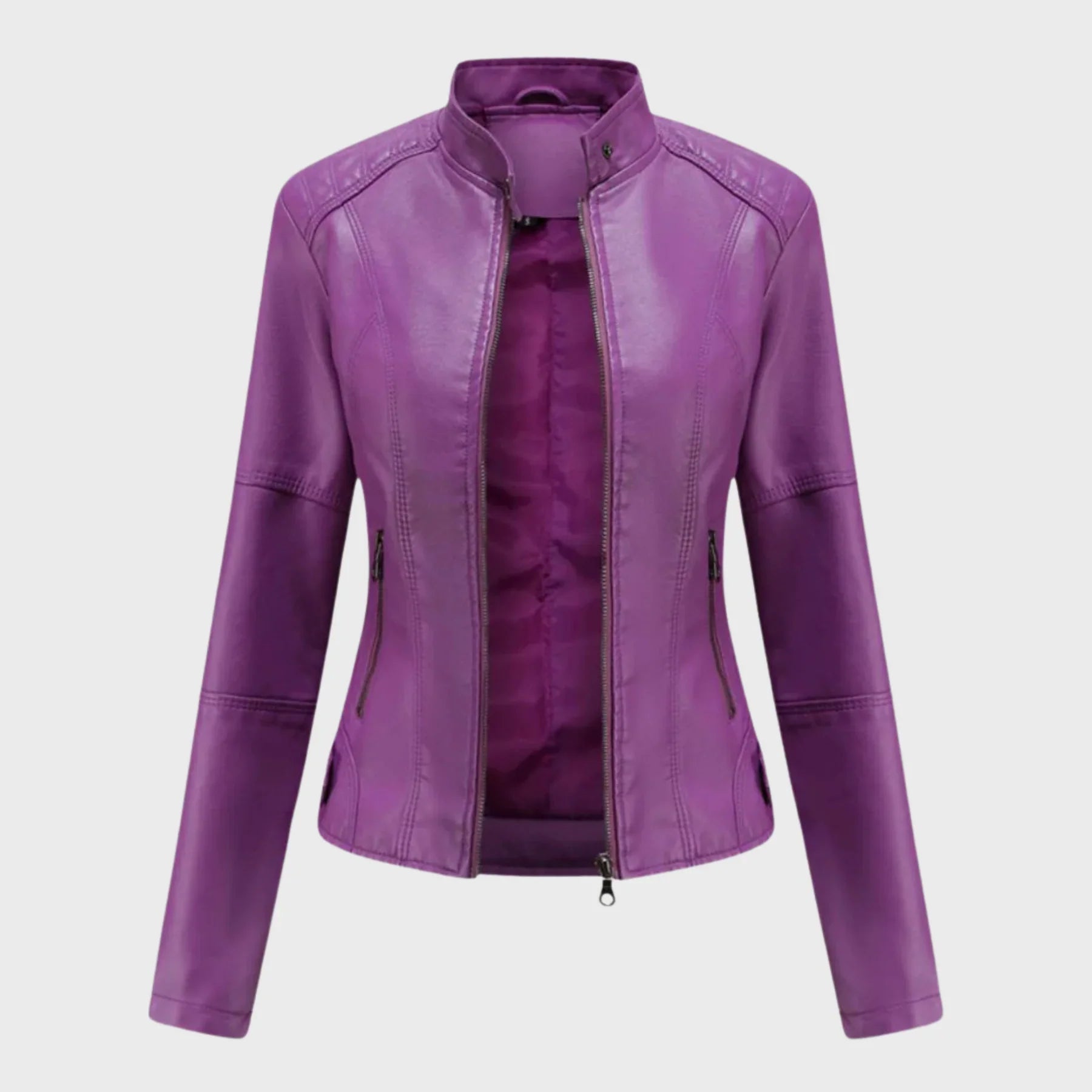 Mériane – Veste en cuir décontractée et élégante