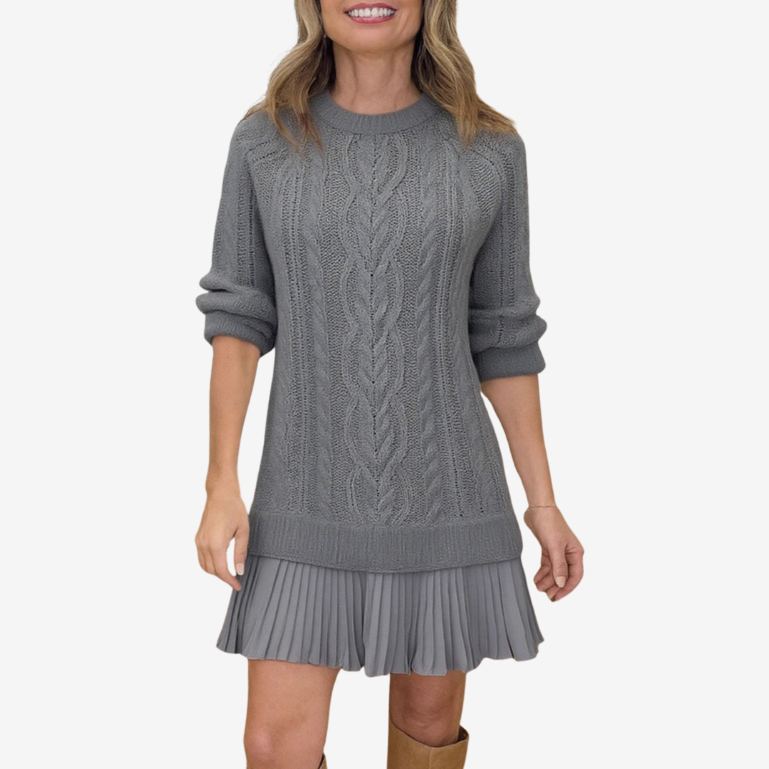 Sidélia – Robe pull en maille élégante