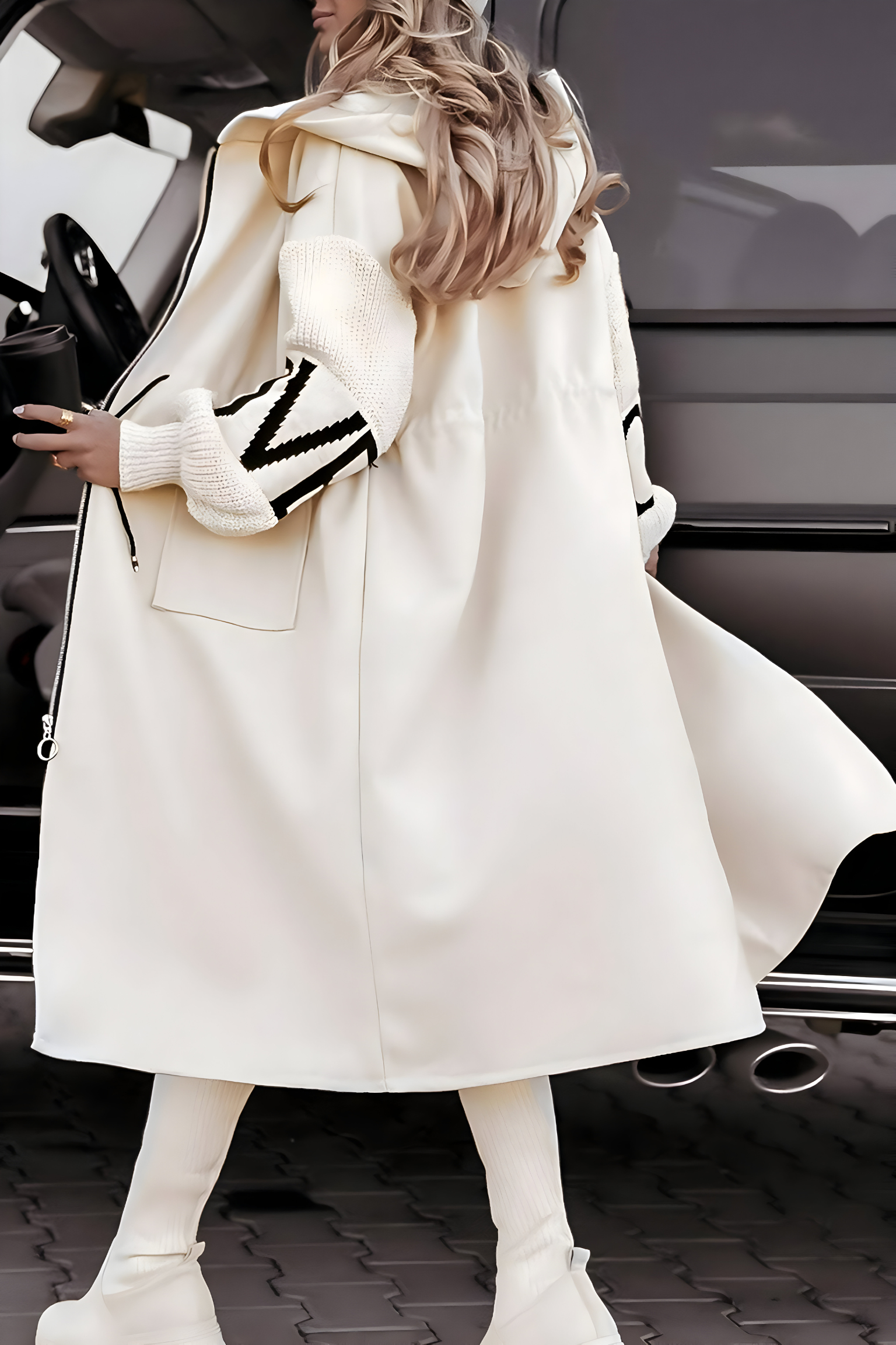 Enora – Manteau élégant à capuche