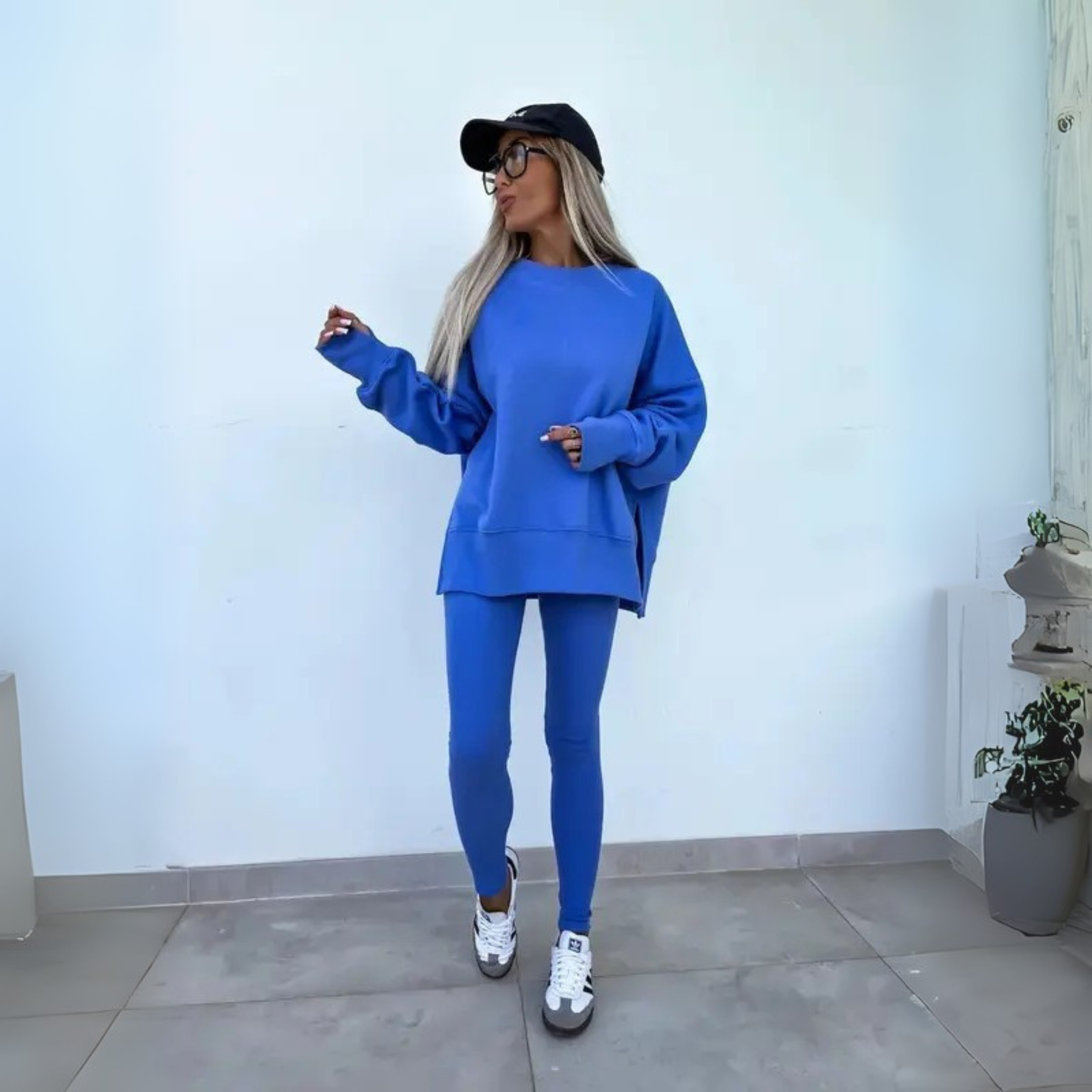 Ilona – Ensemble casual sweat à manches longues et pantalon