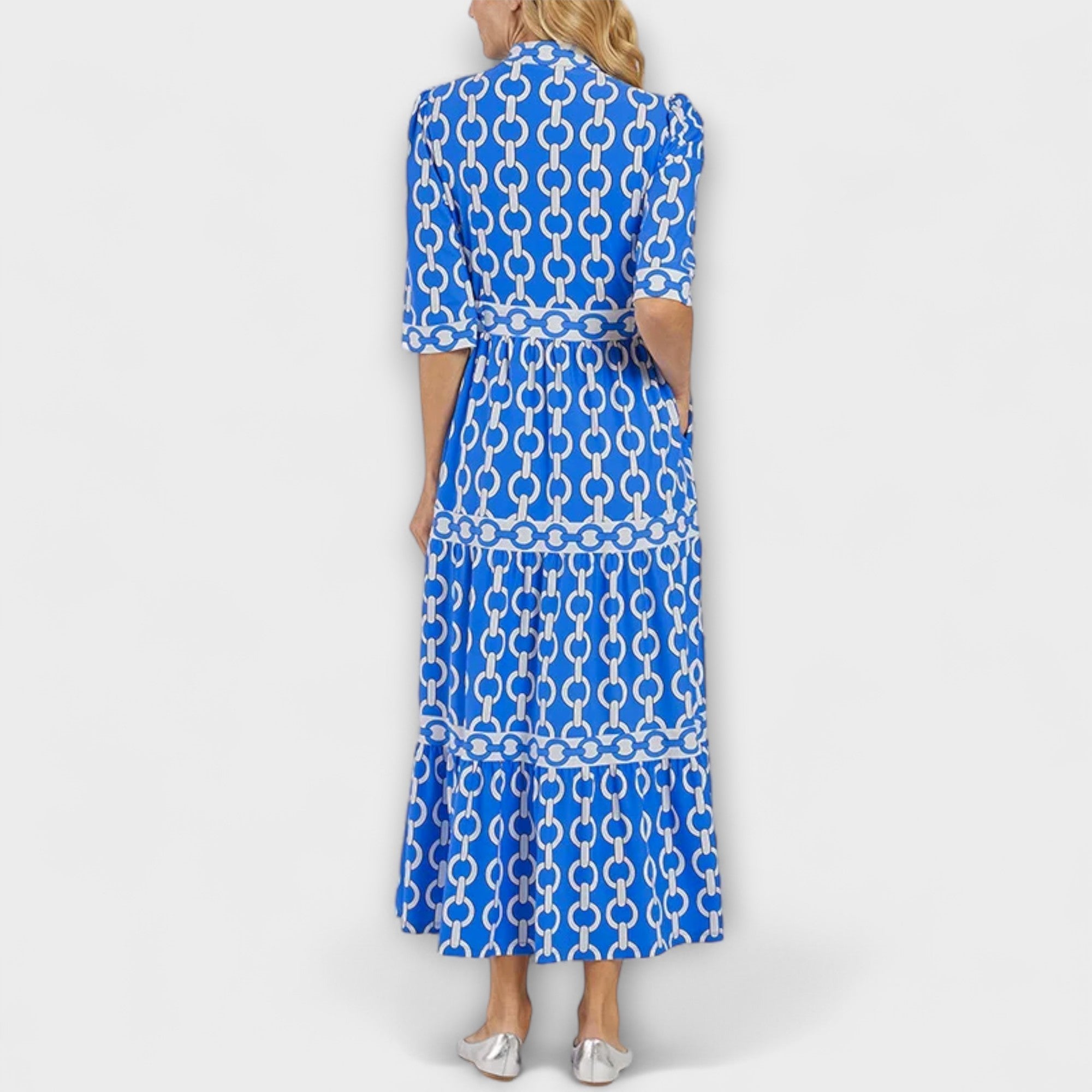Brisande – Robe mi longue fluide à col chemise