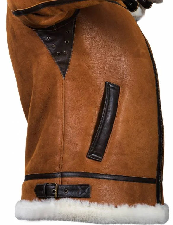 Lancelot - Manteau d'hiver en cuir élégant