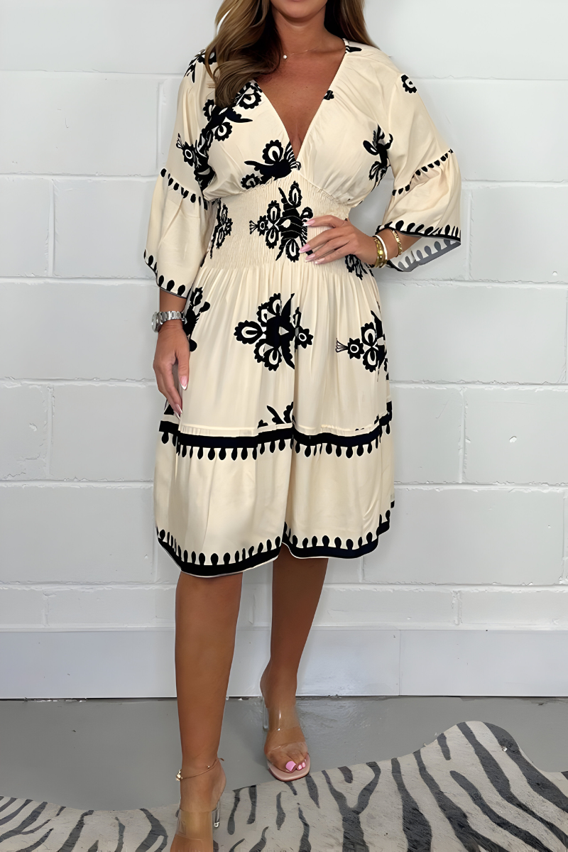 Aurélia – Robe bohème d'été élégante