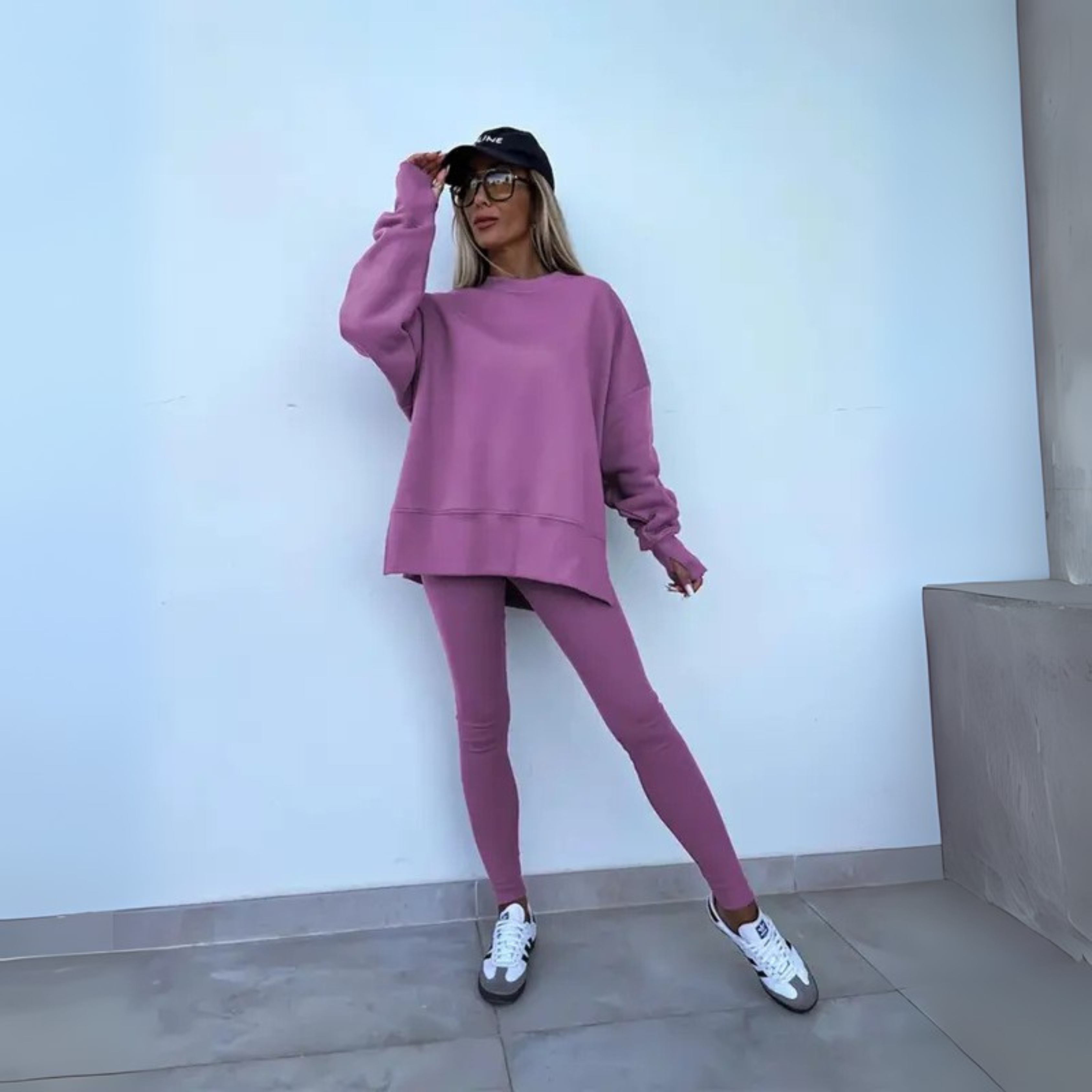 Ilona – Ensemble casual sweat à manches longues et pantalon