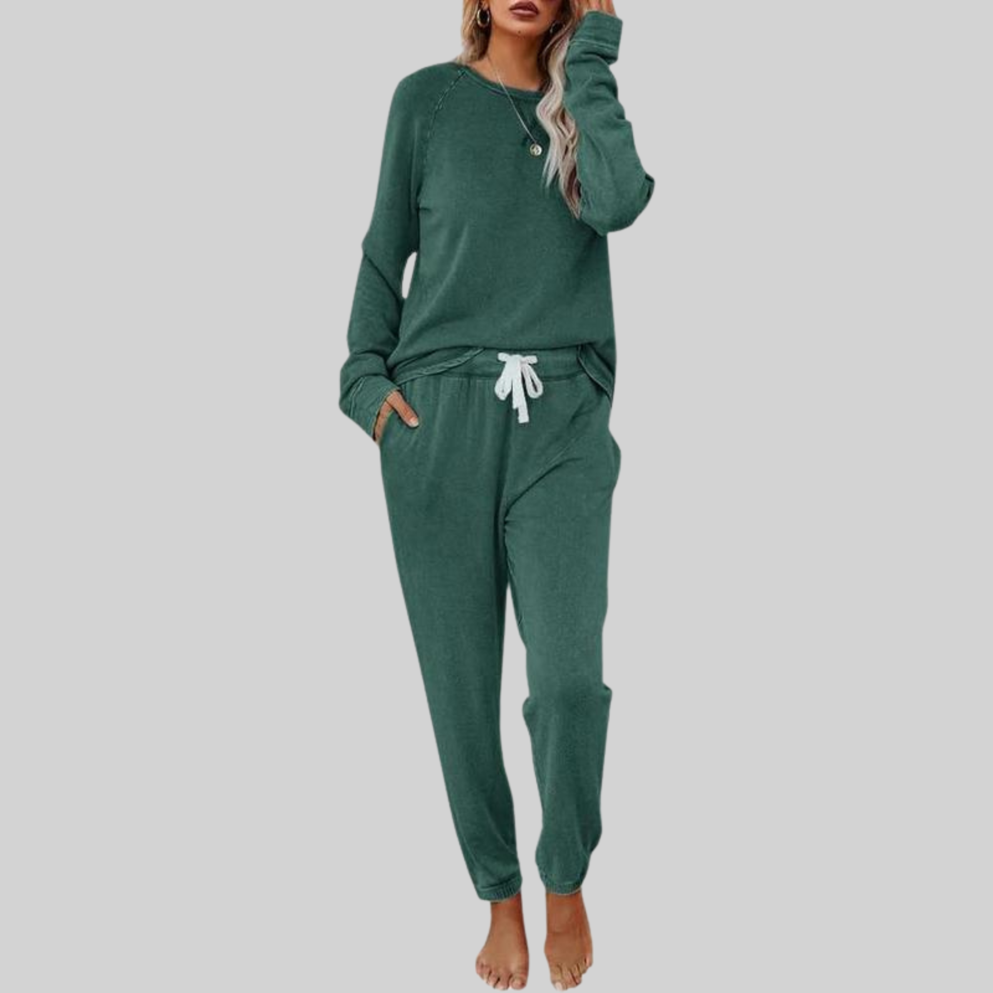 Joëlle – Ensemble décontracté manches longues et pantalon de survêtement