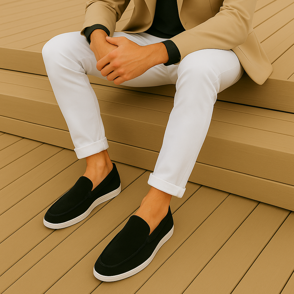 Fabrice – Mocassins élégants en suède