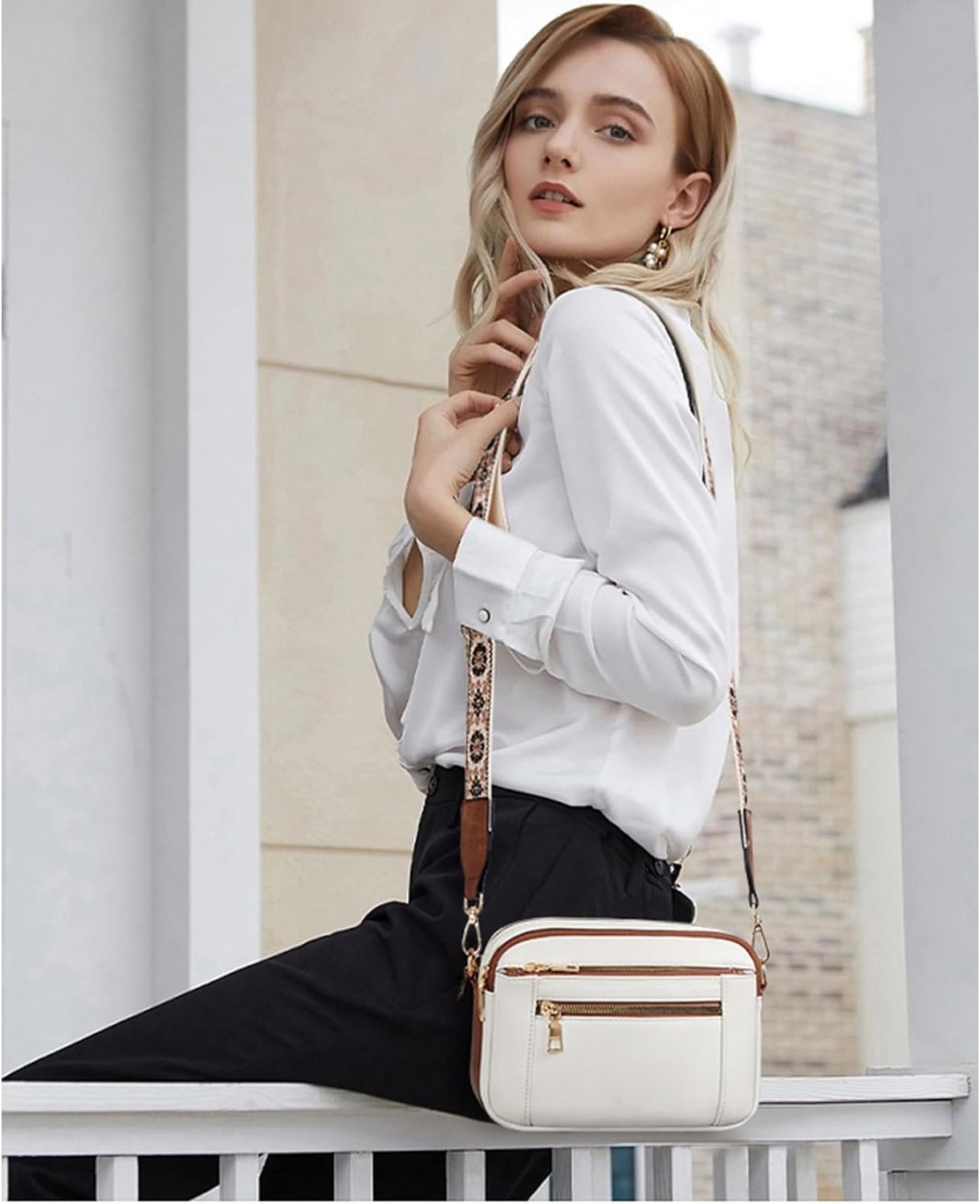 Noémie – Sac en cuir raffiné avec bandoulière