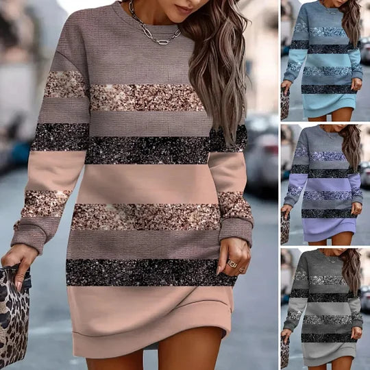 Wendeline – Robe d’automne étoilée élégante