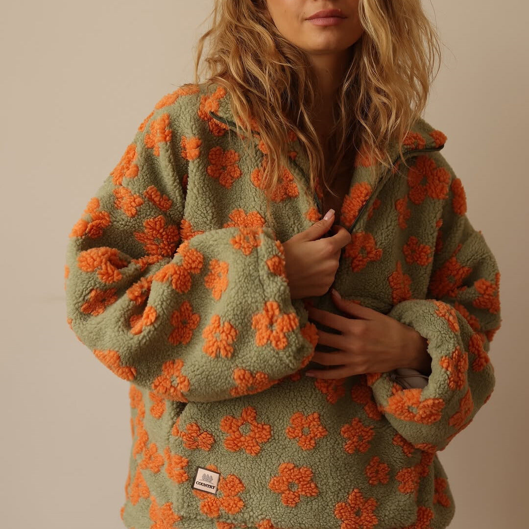 Raymonda – Veste polaire fleurie