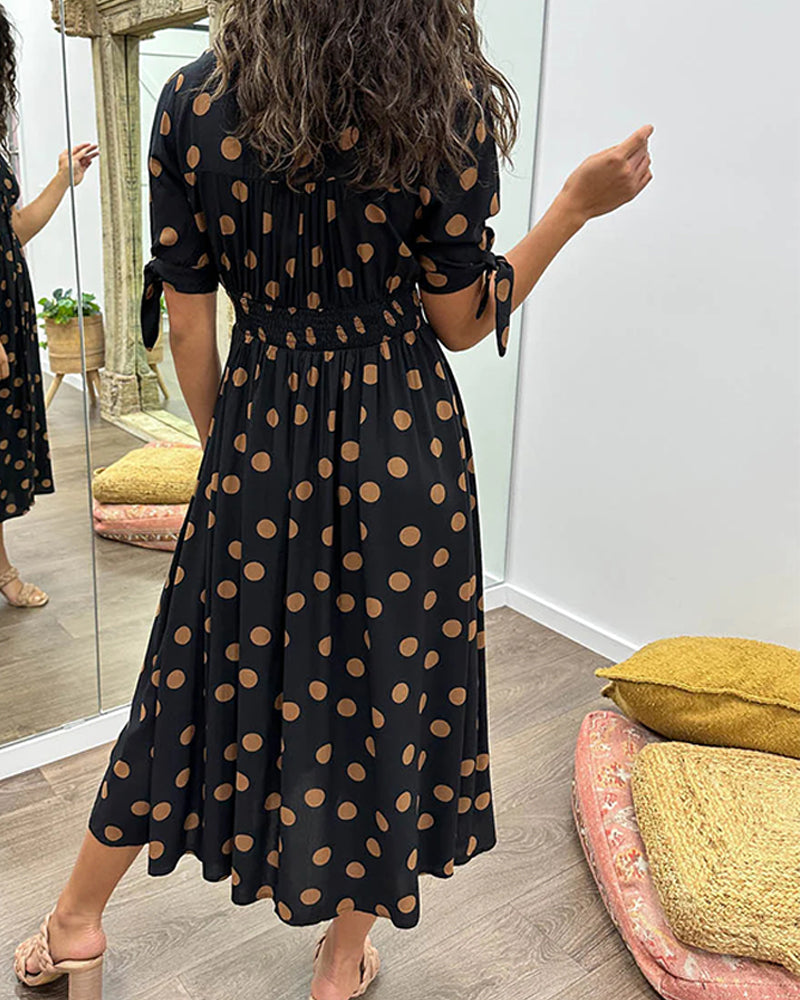 Clemencia – Robe élégante à pois