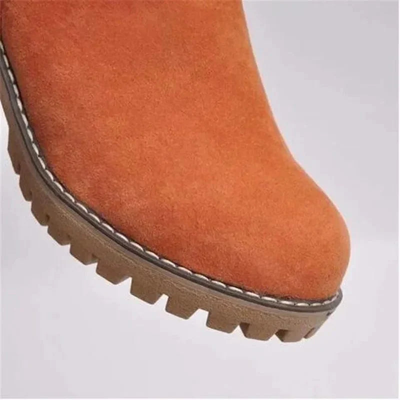 Jacqueline - Bottes mi-hautes en laine imperméables