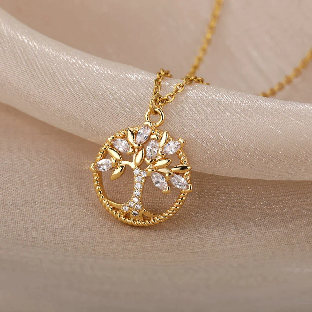 Vivora – Fin collier doré "Arbre de Vie"