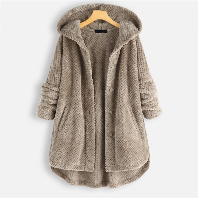 Théodora - Manteau côtelé avec capuche