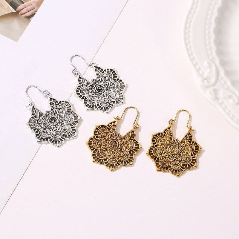 Mandaléïs – Boucles d’oreilles style mandala