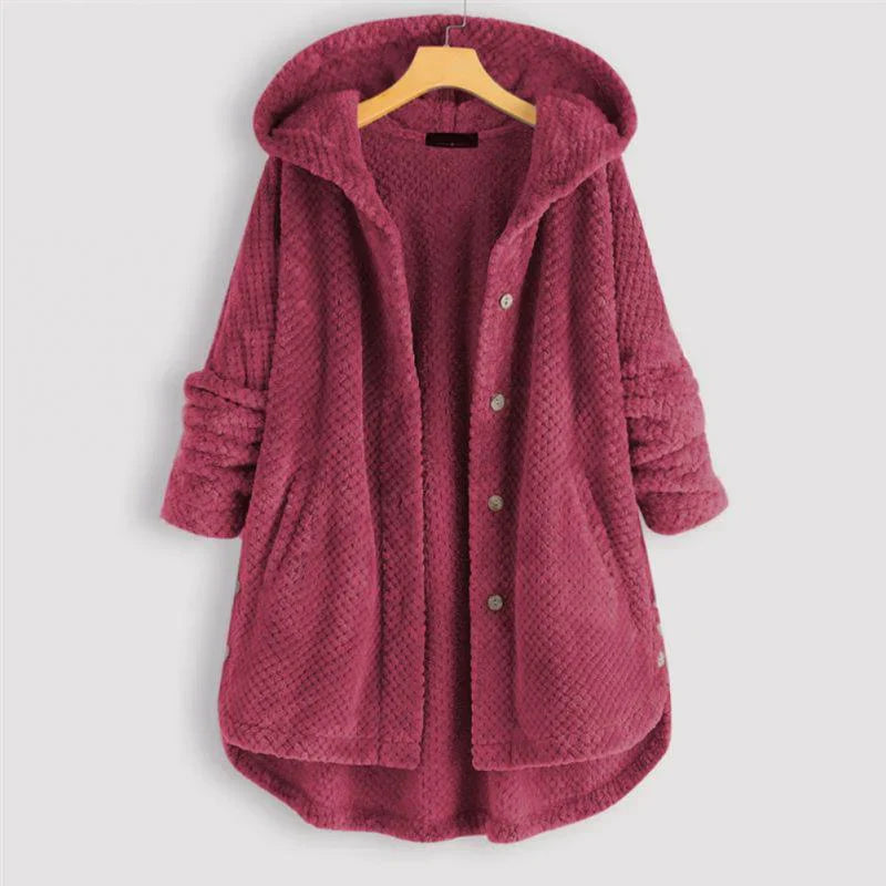 Théodora - Manteau côtelé avec capuche