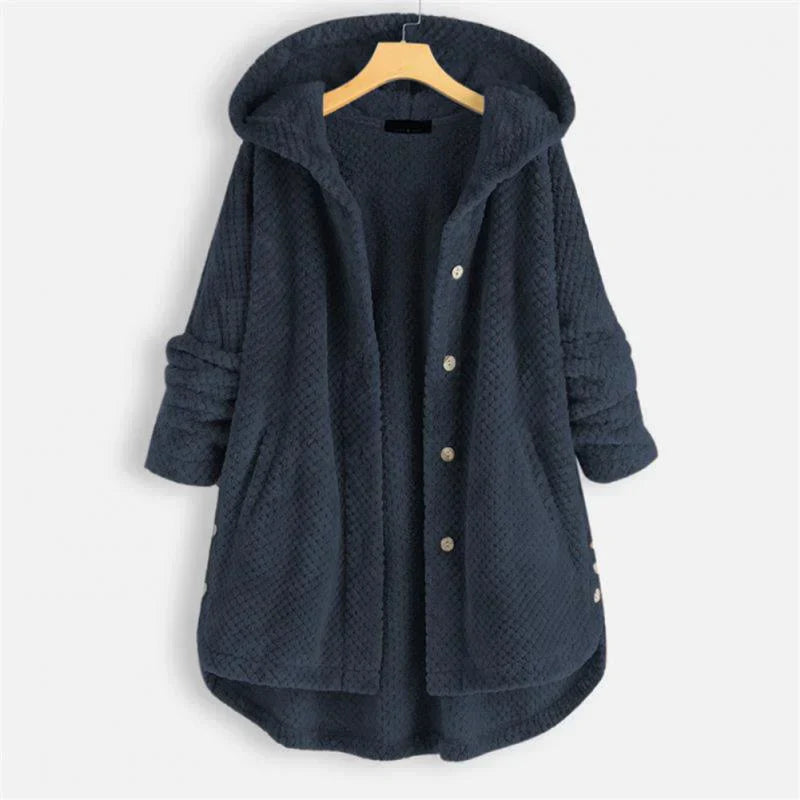 Théodora - Manteau côtelé avec capuche